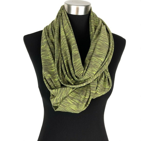 Lucy Accessories - Lucy Women's Green Space Dye Infinity Scarf